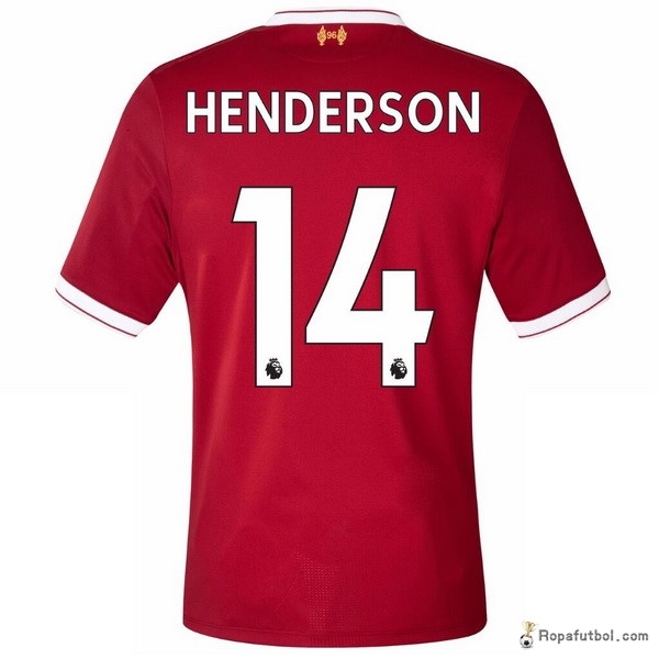 Camiseta Liverpool Replica Primera Ropa Henderson 2017/18